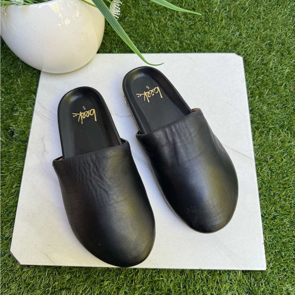 Beek Apalis Black Leather Clogs size 5 brand new - Picture 6 of 14
